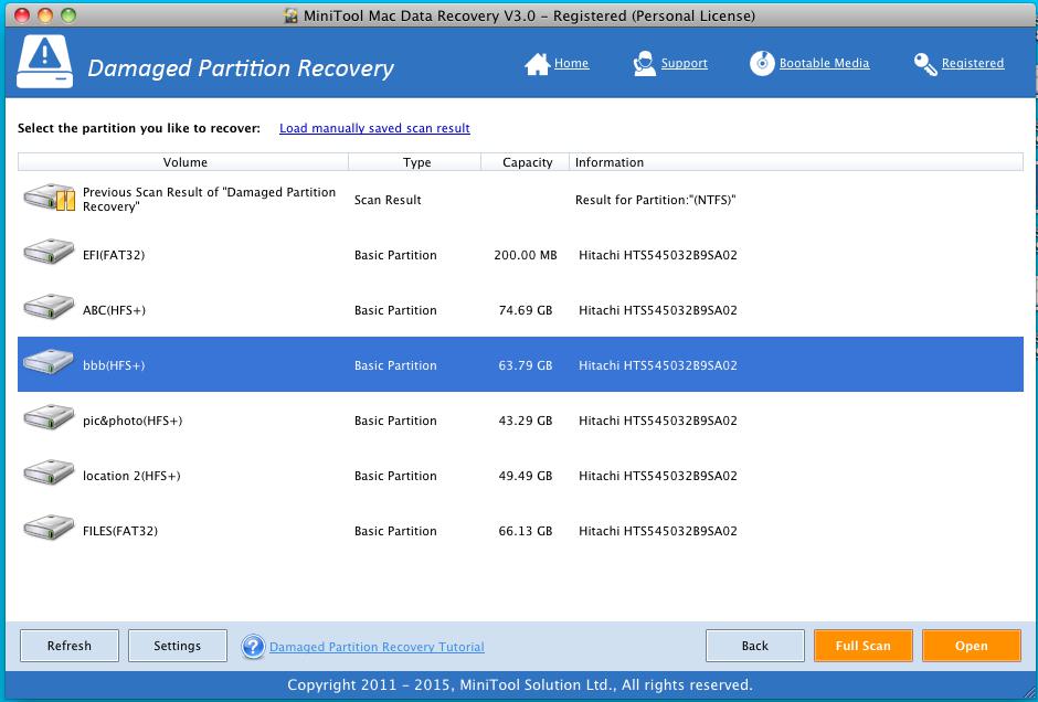 Recover Data from Damaged HFS+ Partition 2