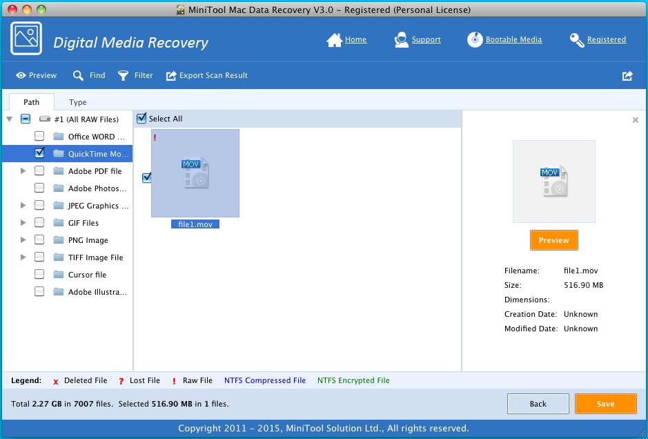 Recover Video Files on Mac 3
