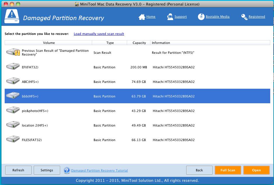 How to Recover Mac OS X HFS+ Partition Deleted Files 2